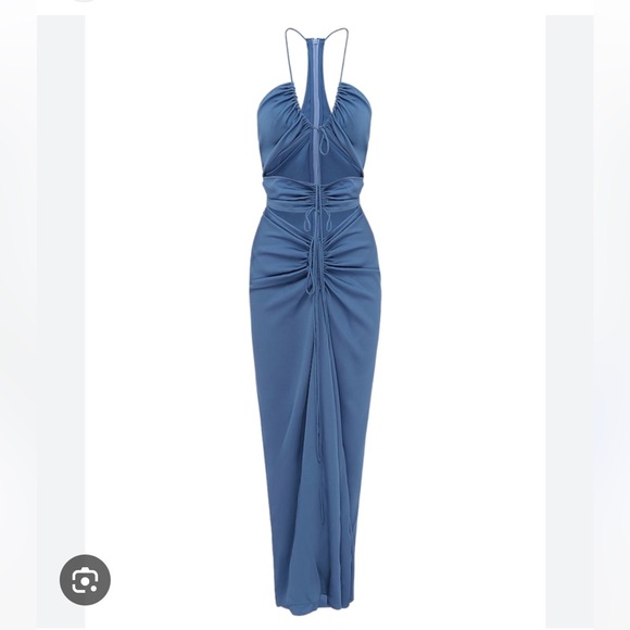christopher esber multi panel disconnect ruched halter dress Multi Panel Disconnect Ruched Halter Dress by Christopher Esber